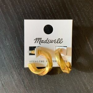 Madewell archway chunky hoop earrings—Large